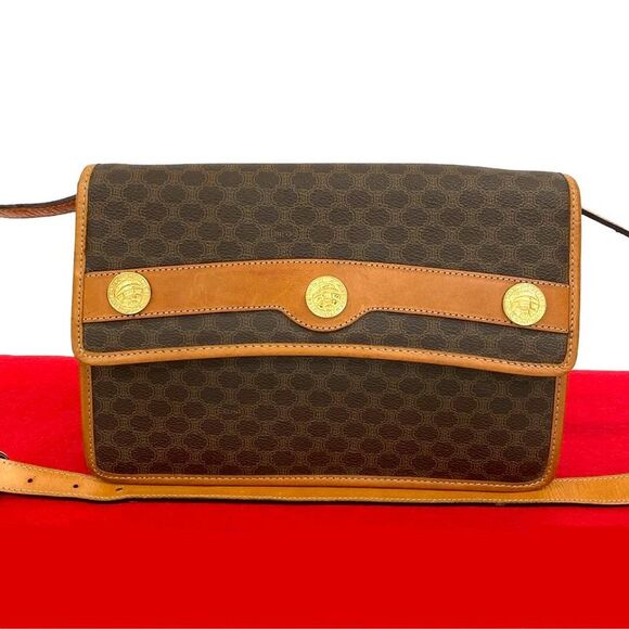 Celine Macadam Blazon Leather Shoulder Bag - Picture 1 of 10